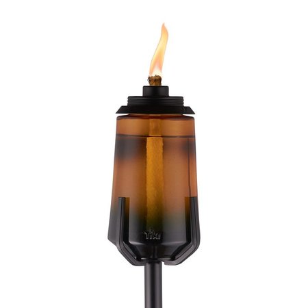 LAMPLIGHT TIKI Brown Glass 69 in. Industrial Ombre Outdoor Torch 1 pc 1121088